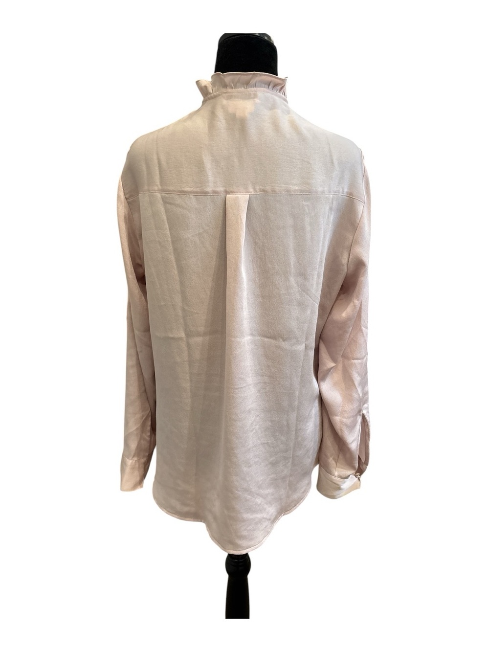 Express Portofino Pale Blush Button-Front Shirt - Picture 2 of 3
